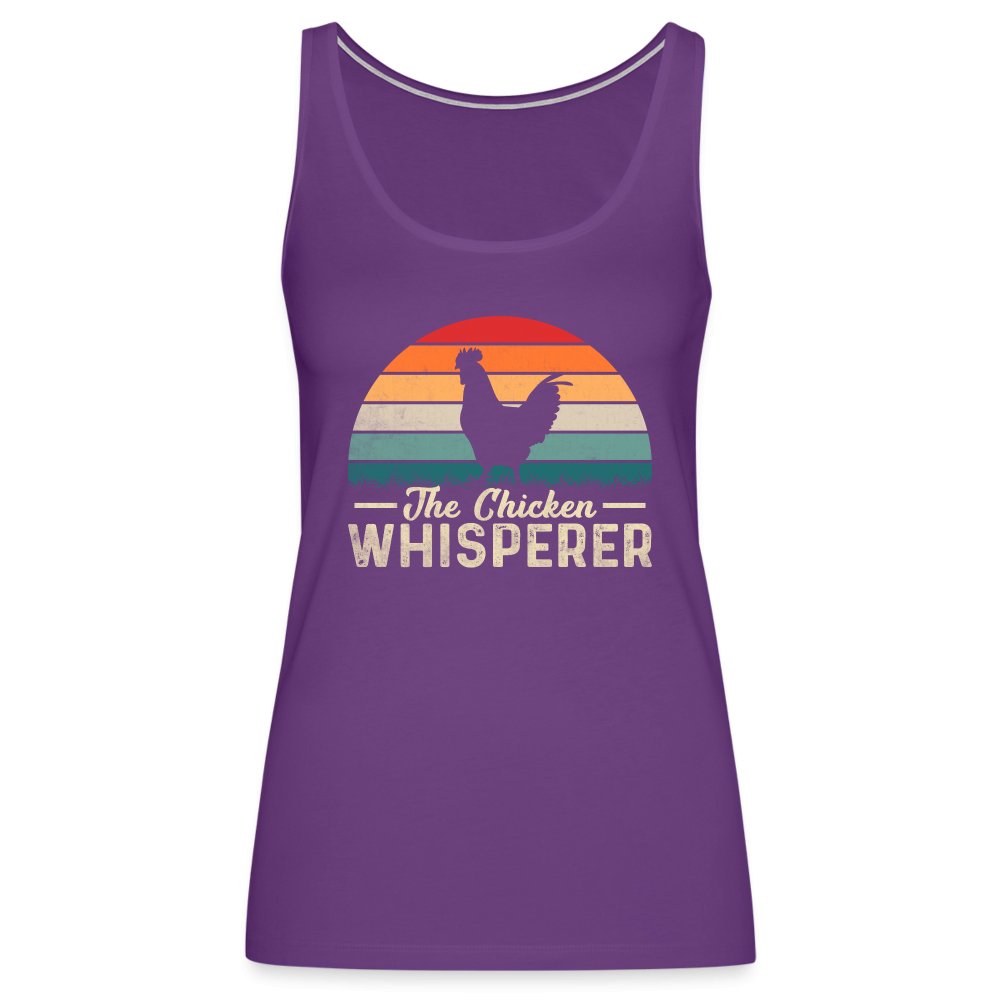 The Chicken Whisperer Women’s Premium Tank Top - purple