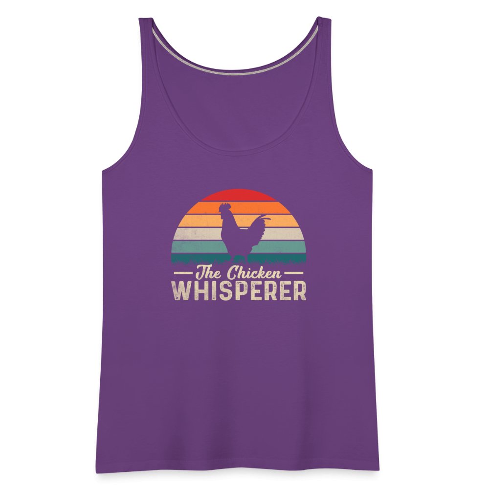 The Chicken Whisperer Women’s Premium Tank Top - purple