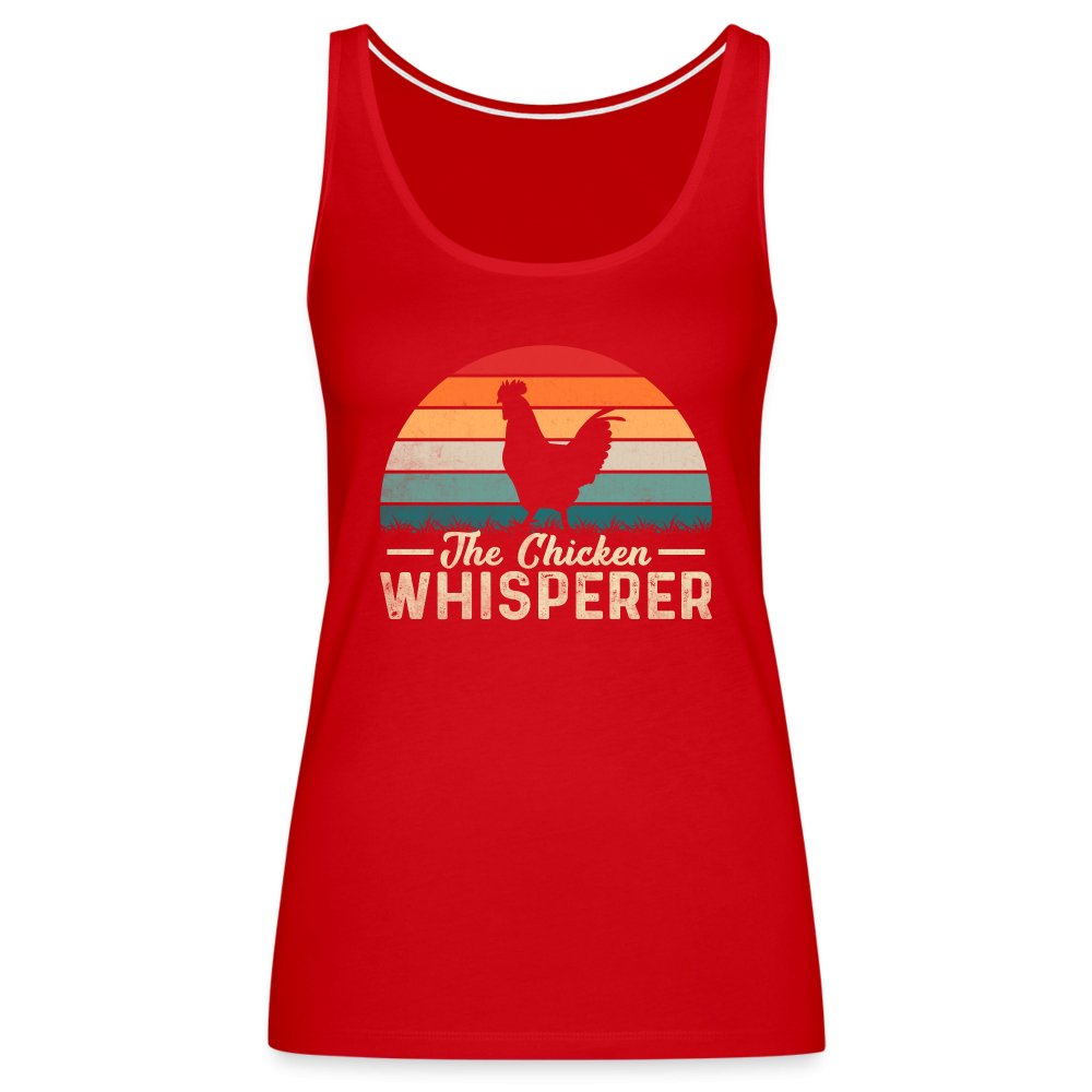 The Chicken Whisperer Women’s Premium Tank Top - red