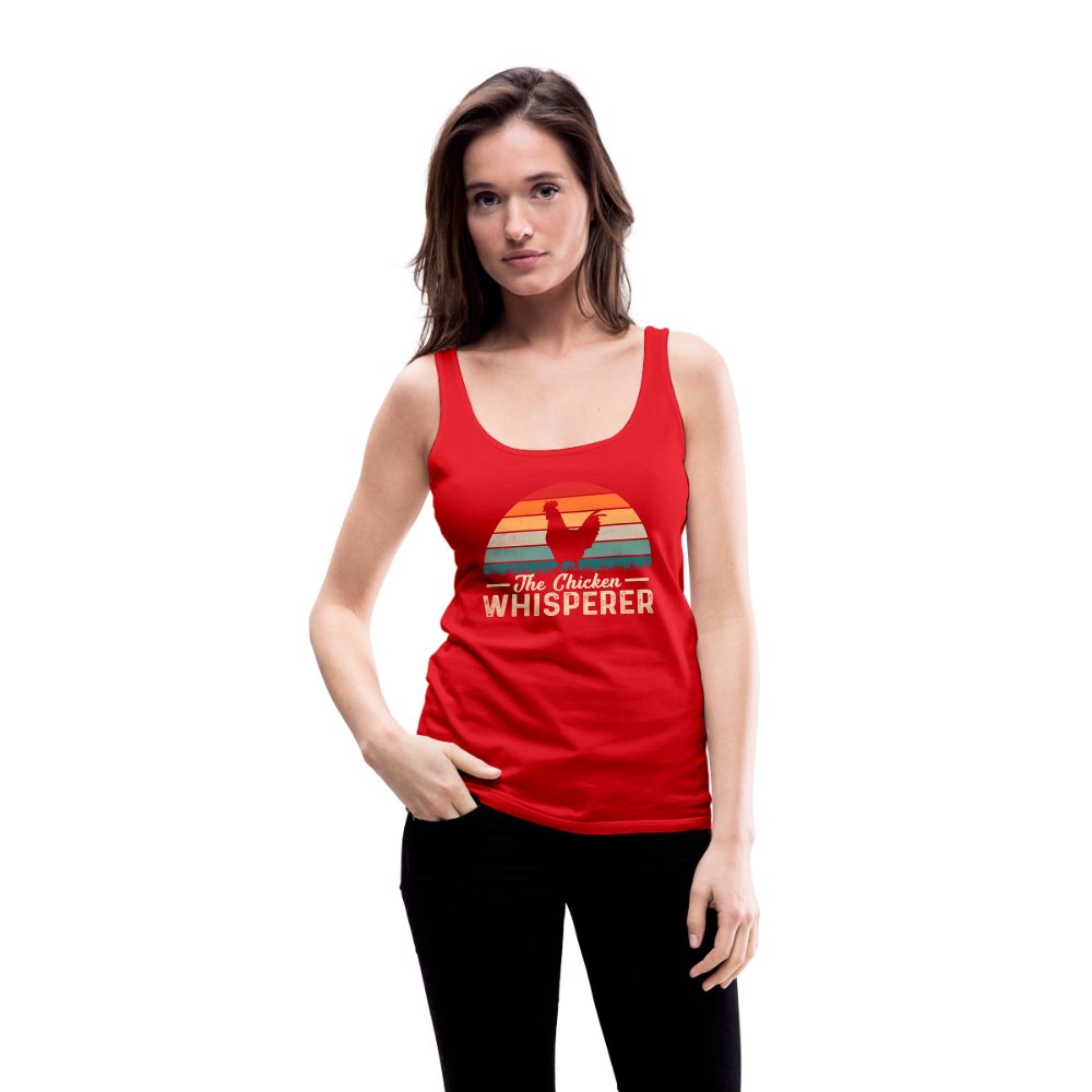 The Chicken Whisperer Women’s Premium Tank Top - red