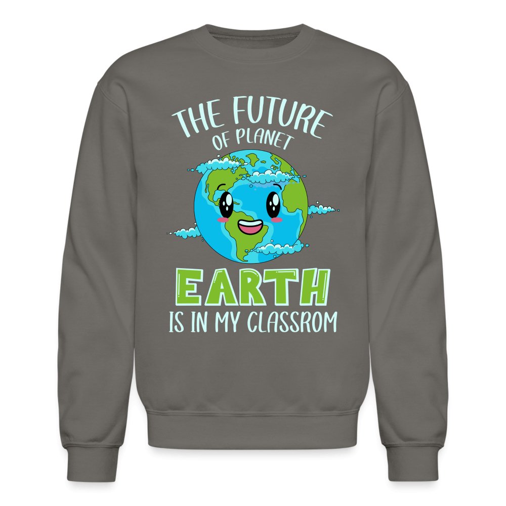 The Future Of The Planet Is In My Classroom Sweatshirt (Teacher's Earth Day) - royal blue