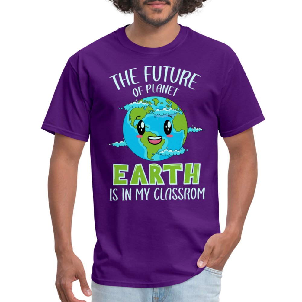 The Future Of The Planet Is In My Classroom T-Shirt (Teacher's Earth Day) - royal blue