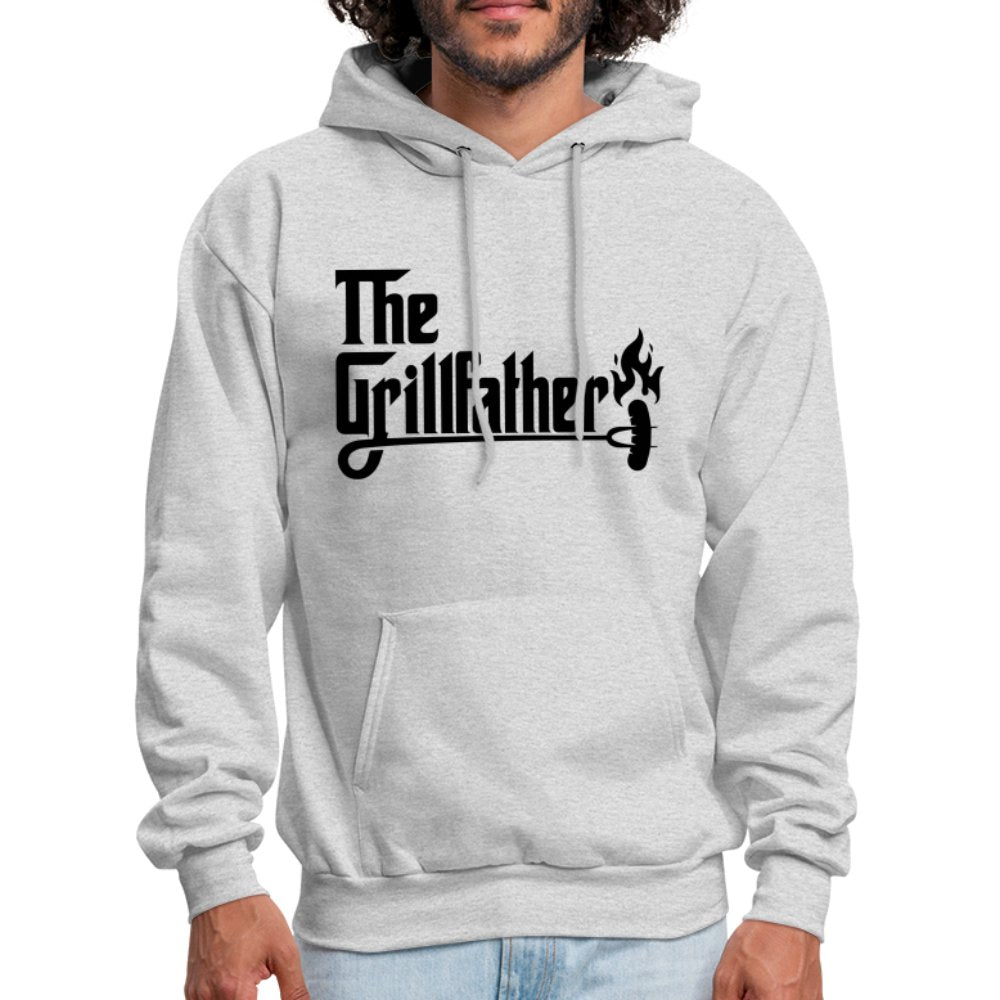 The Grillfather Hoodie (BBQ Dad Gilling) - ash