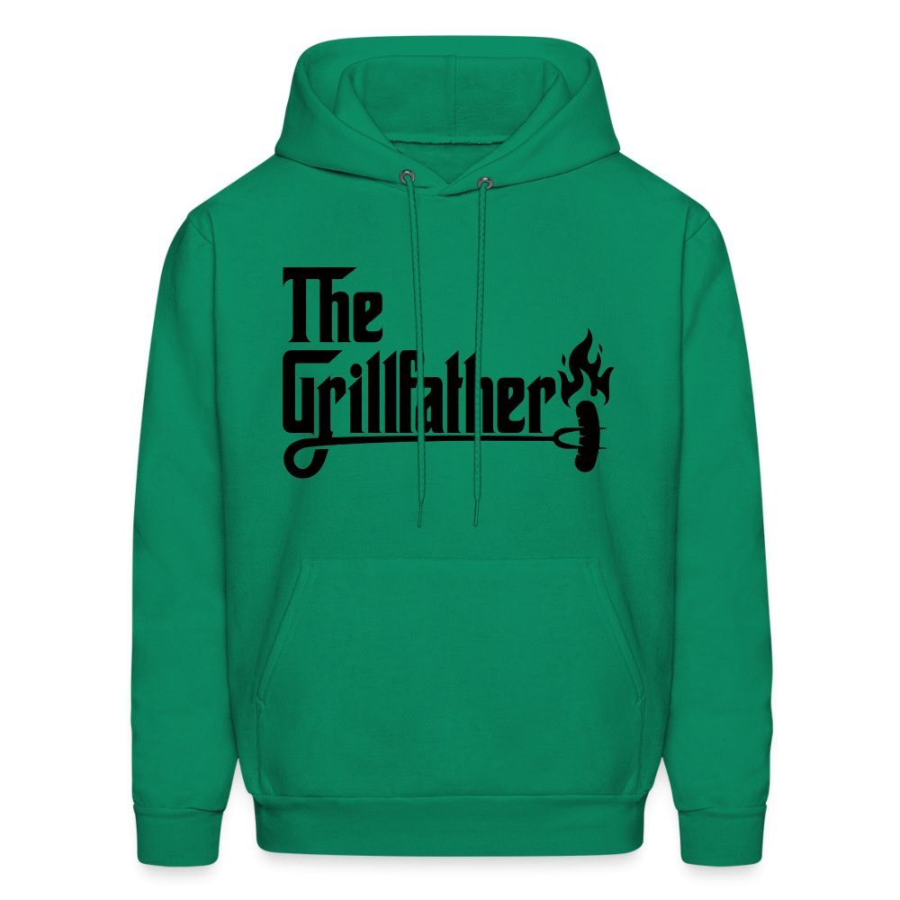 The Grillfather Hoodie (BBQ Dad Gilling) - asphalt gray