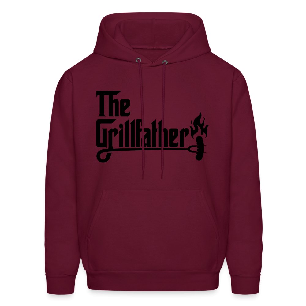 The Grillfather Hoodie (BBQ Dad Gilling) - burgundy