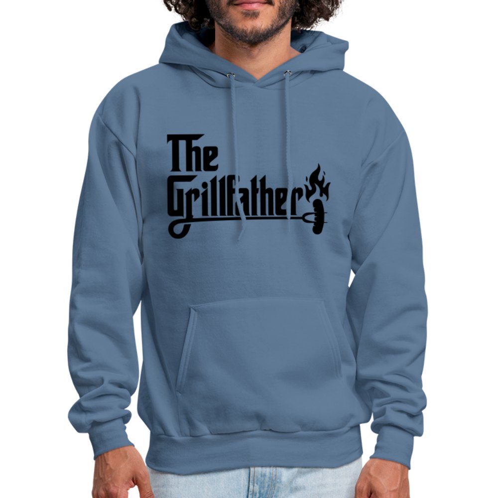 The Grillfather Hoodie (BBQ Dad Gilling) - heather gray