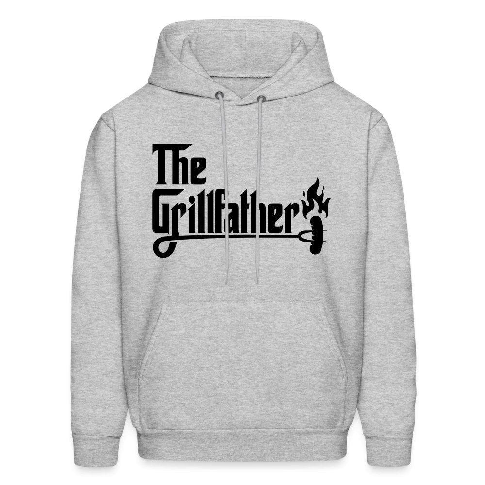 The Grillfather Hoodie (BBQ Dad Gilling) - heather gray