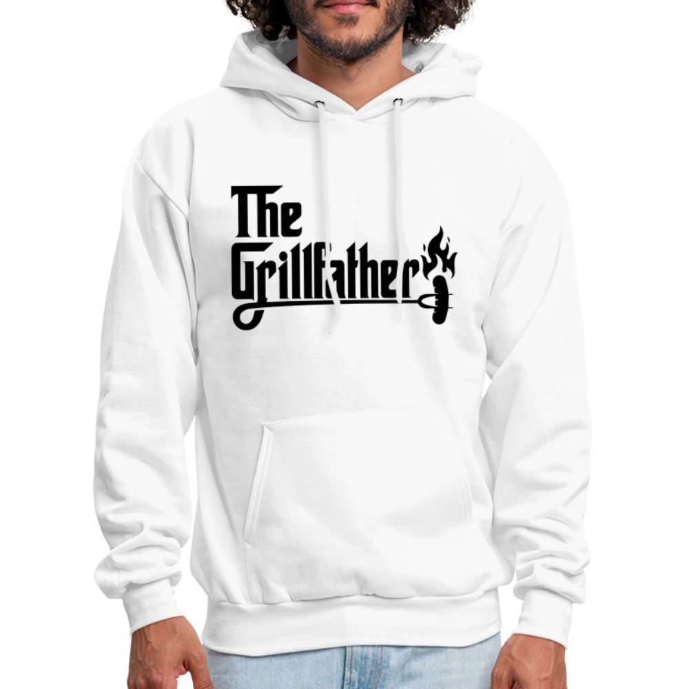 The Grillfather Hoodie (BBQ Dad Gilling) - white