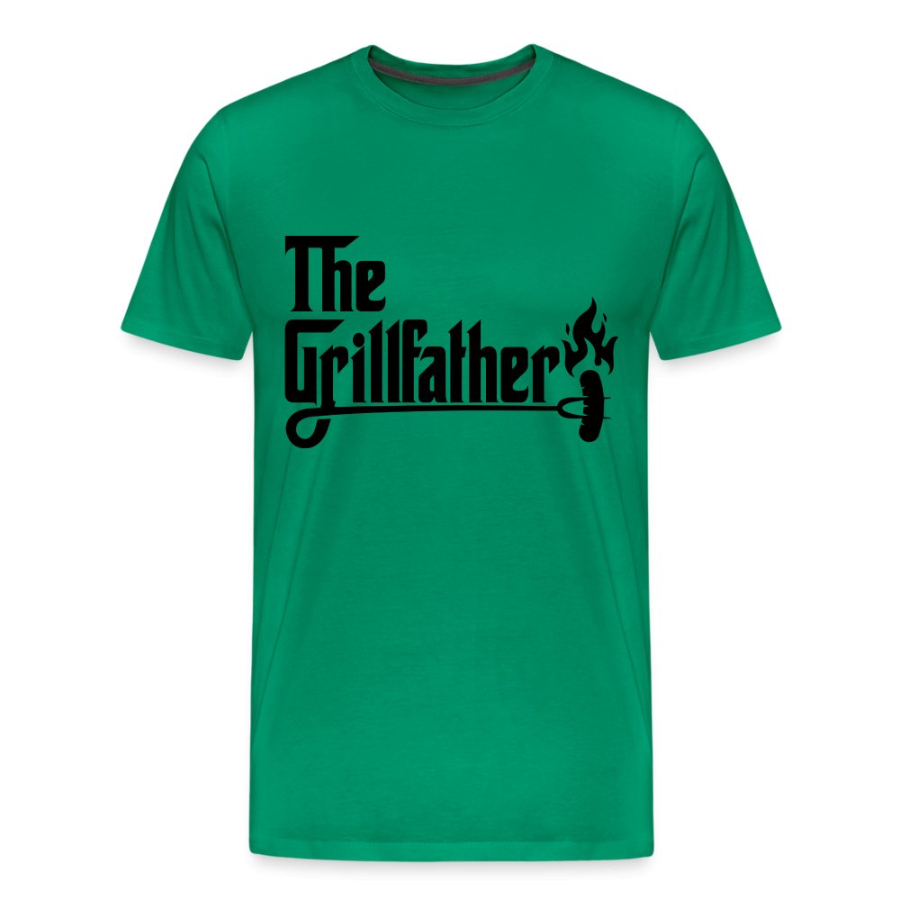 The Grillfather Men's Premium T-Shirt (BBQ Dad Gilling) - kelly green