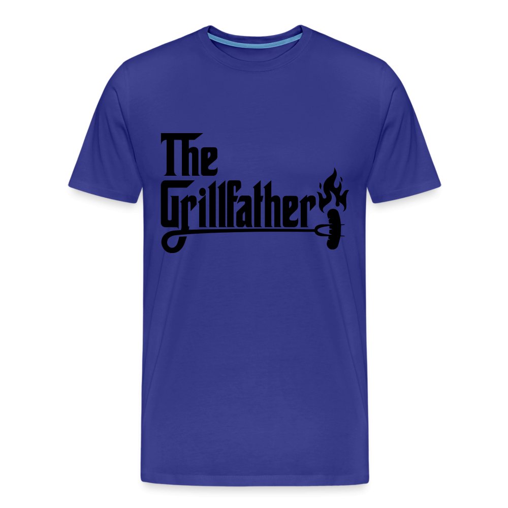 The Grillfather Men's Premium T-Shirt (BBQ Dad Gilling) - royal blue