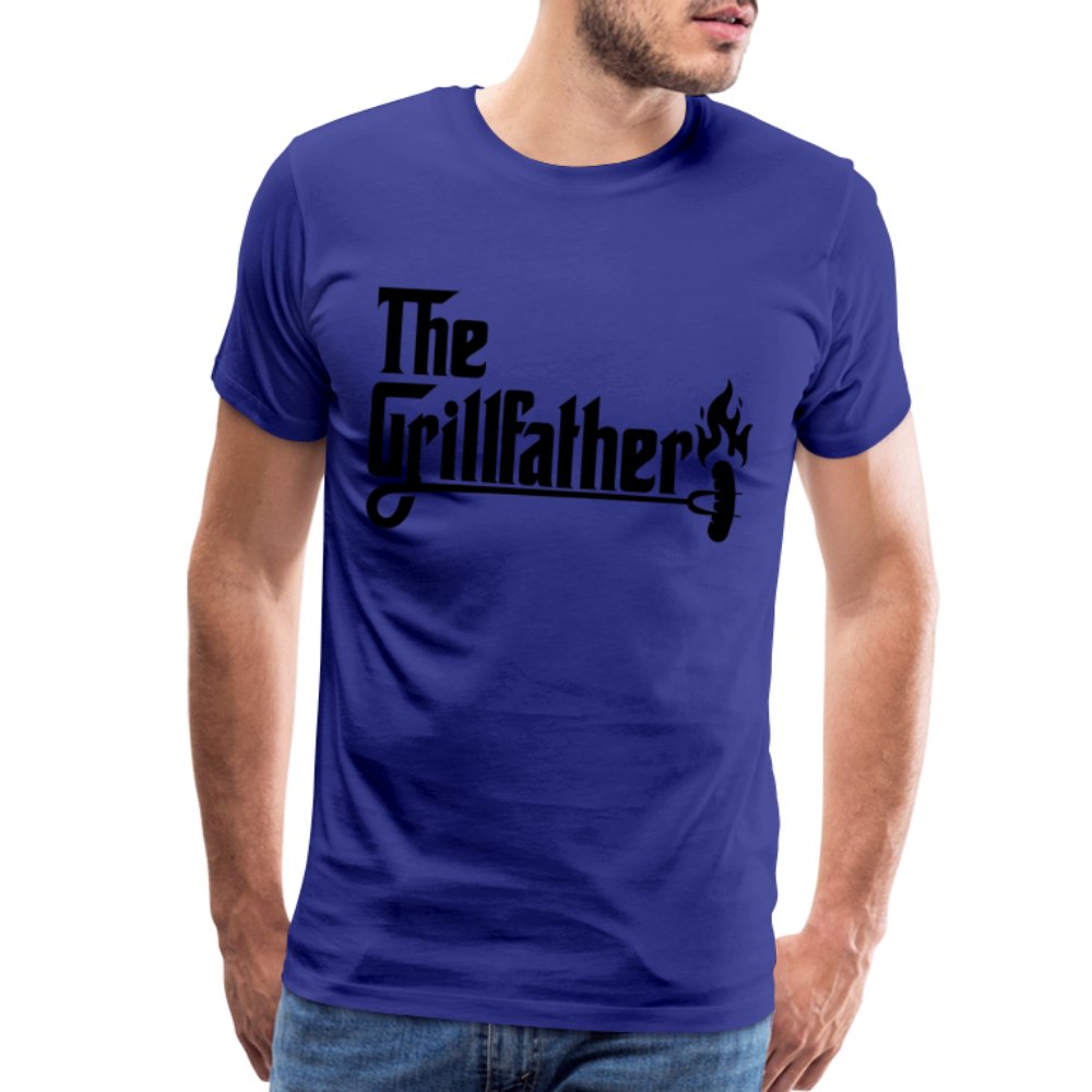 The Grillfather Men's Premium T-Shirt (BBQ Dad Gilling) - royal blue