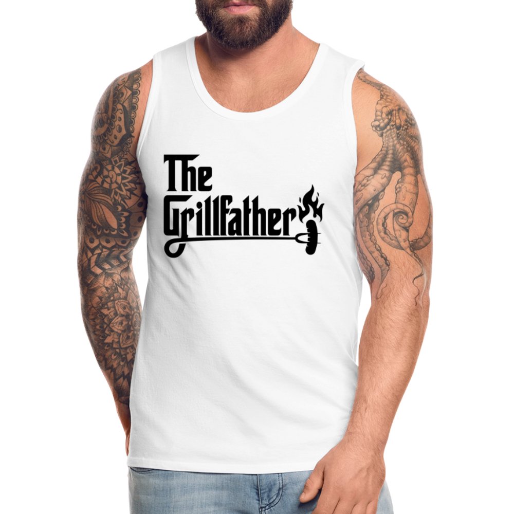 The Grillfather Men’s Premium Tank Top (BBQ Dad Gilling) - royal blue