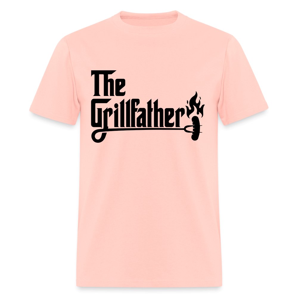 The Grillfather T-Shirt (BBQ Dad Gilling) - blush pink