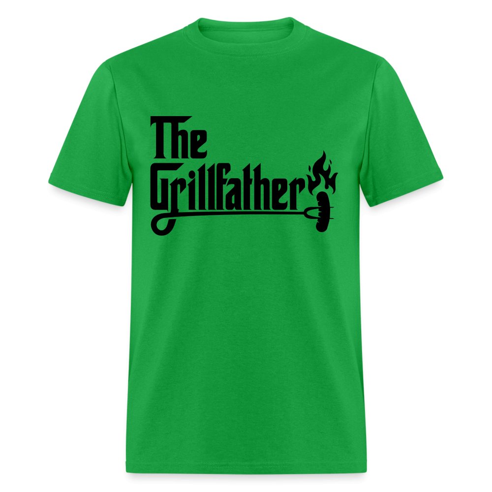 The Grillfather T-Shirt (BBQ Dad Gilling) - bright green