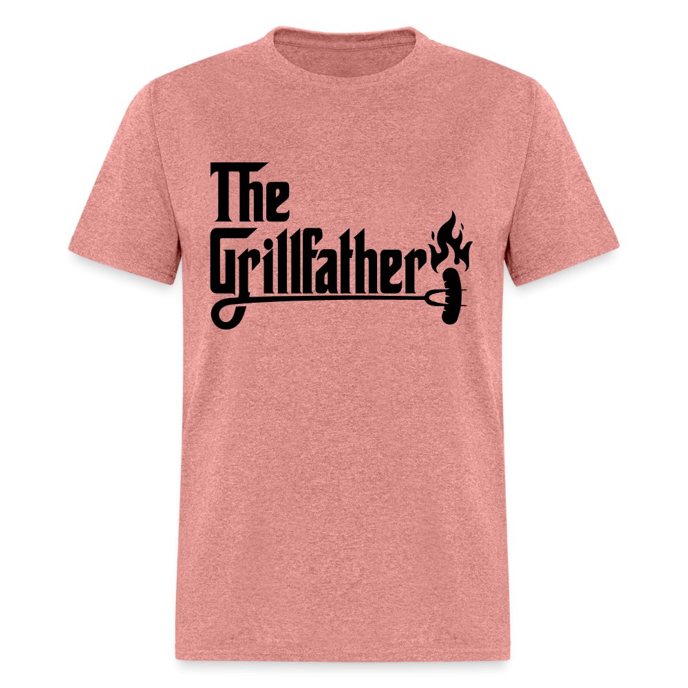 The Grillfather T-Shirt (BBQ Dad Gilling) - heather mauve