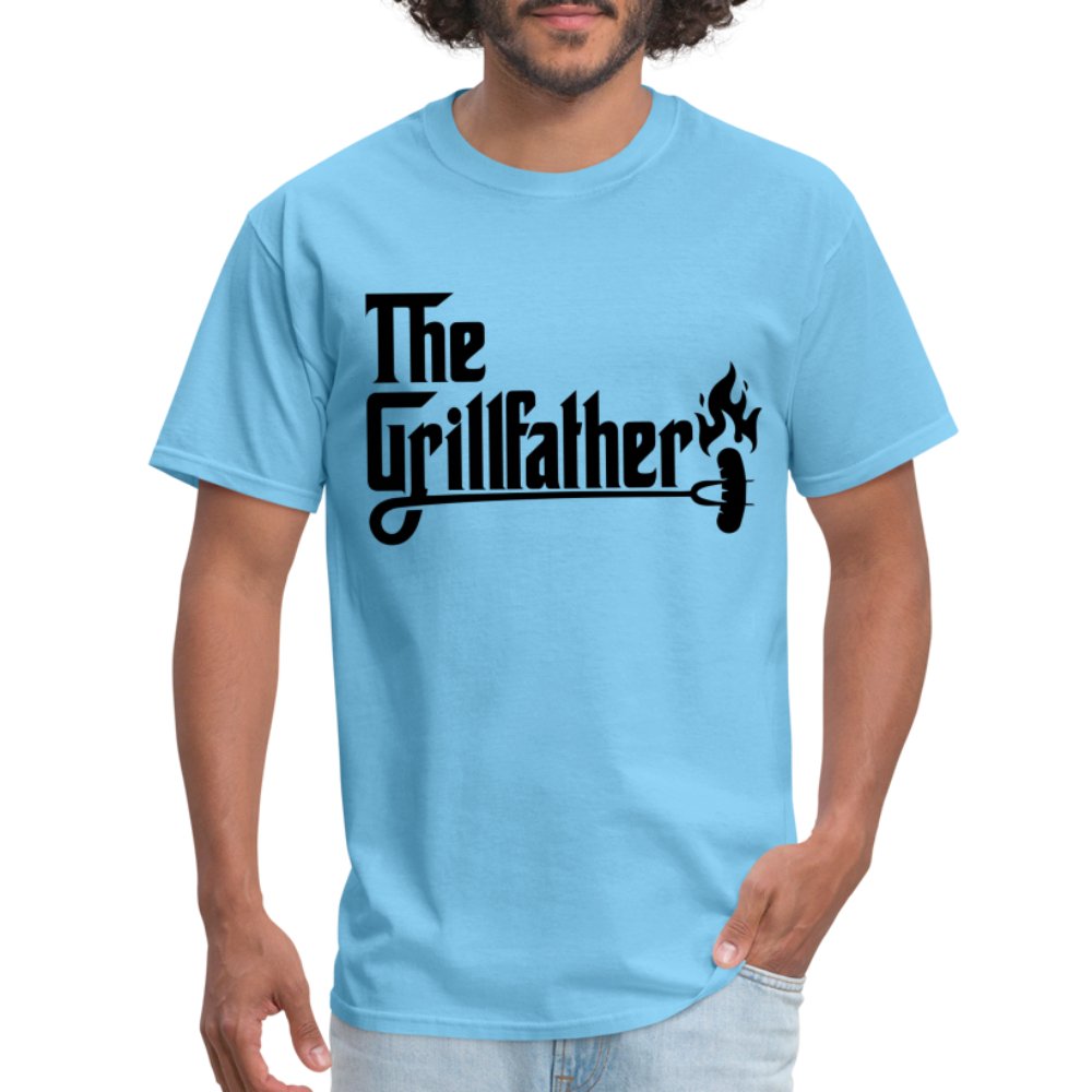 The Grillfather T-Shirt (BBQ Dad Gilling) - khaki