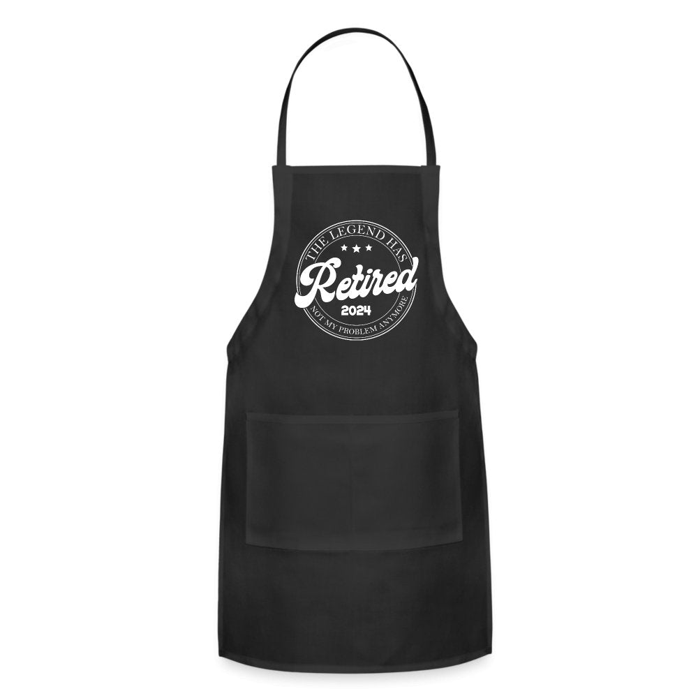 The Legend Has Retired Adjustable Apron (2024) - black