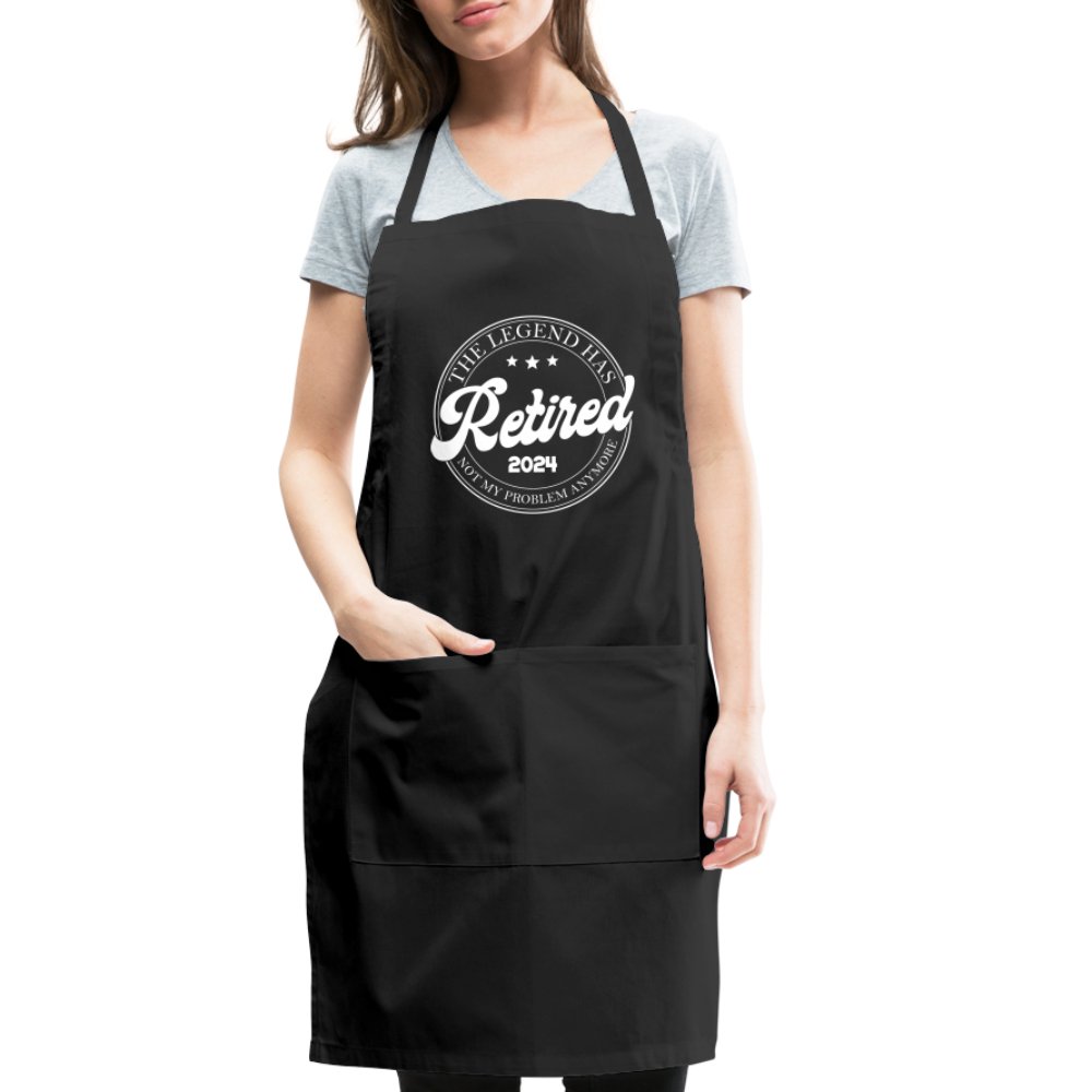 The Legend Has Retired Adjustable Apron (2024) - black