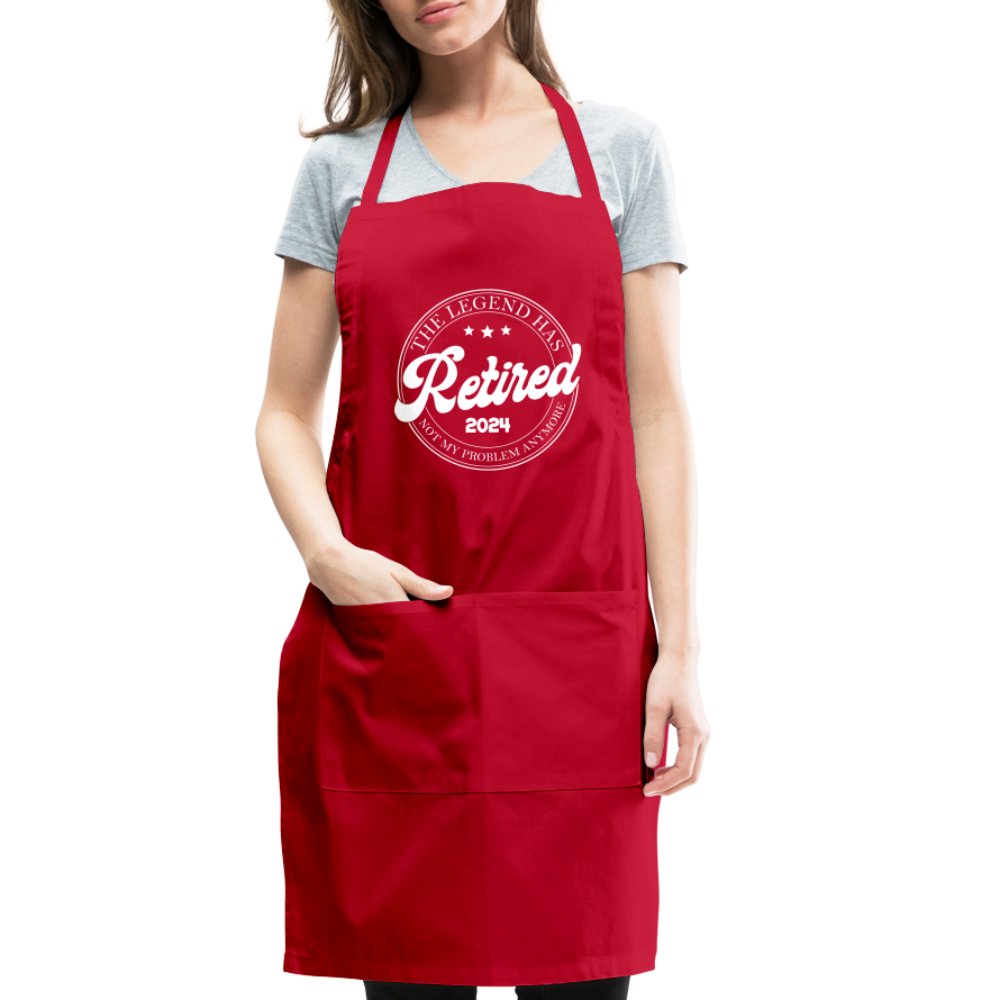 The Legend Has Retired Adjustable Apron (2024) - red