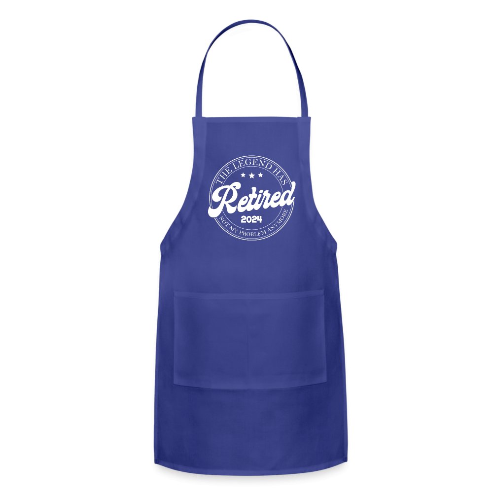 The Legend Has Retired Adjustable Apron (2024) - royal blue