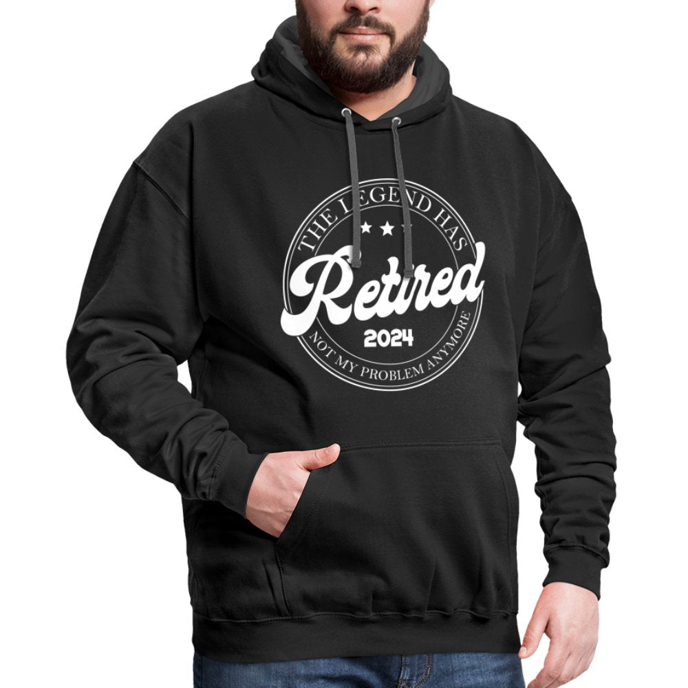 The Legend Has Retired Hoodie (2024) - black/asphalt