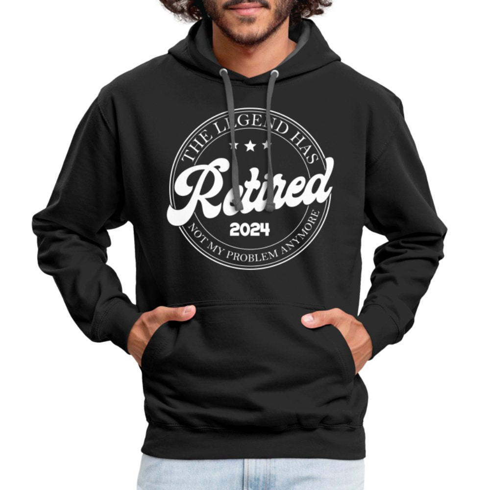 The Legend Has Retired Hoodie (2024) - black/asphalt