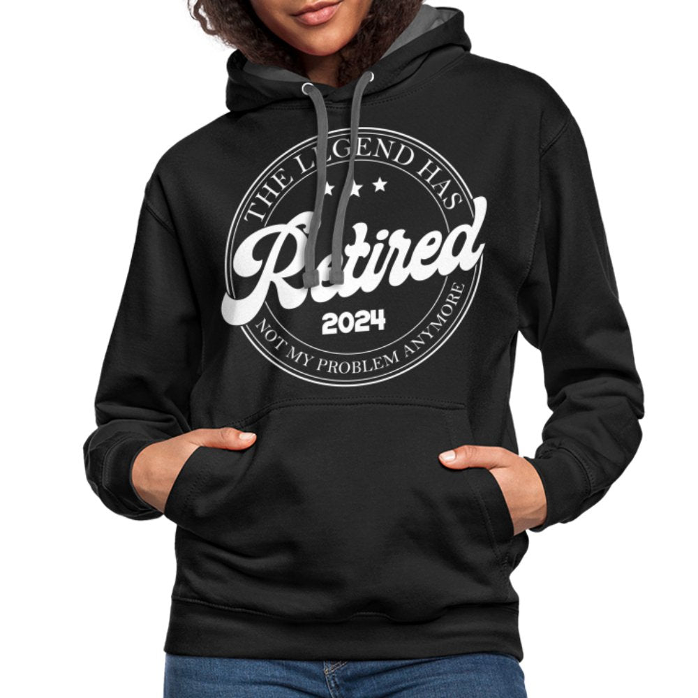 The Legend Has Retired Hoodie (2024) - black/asphalt