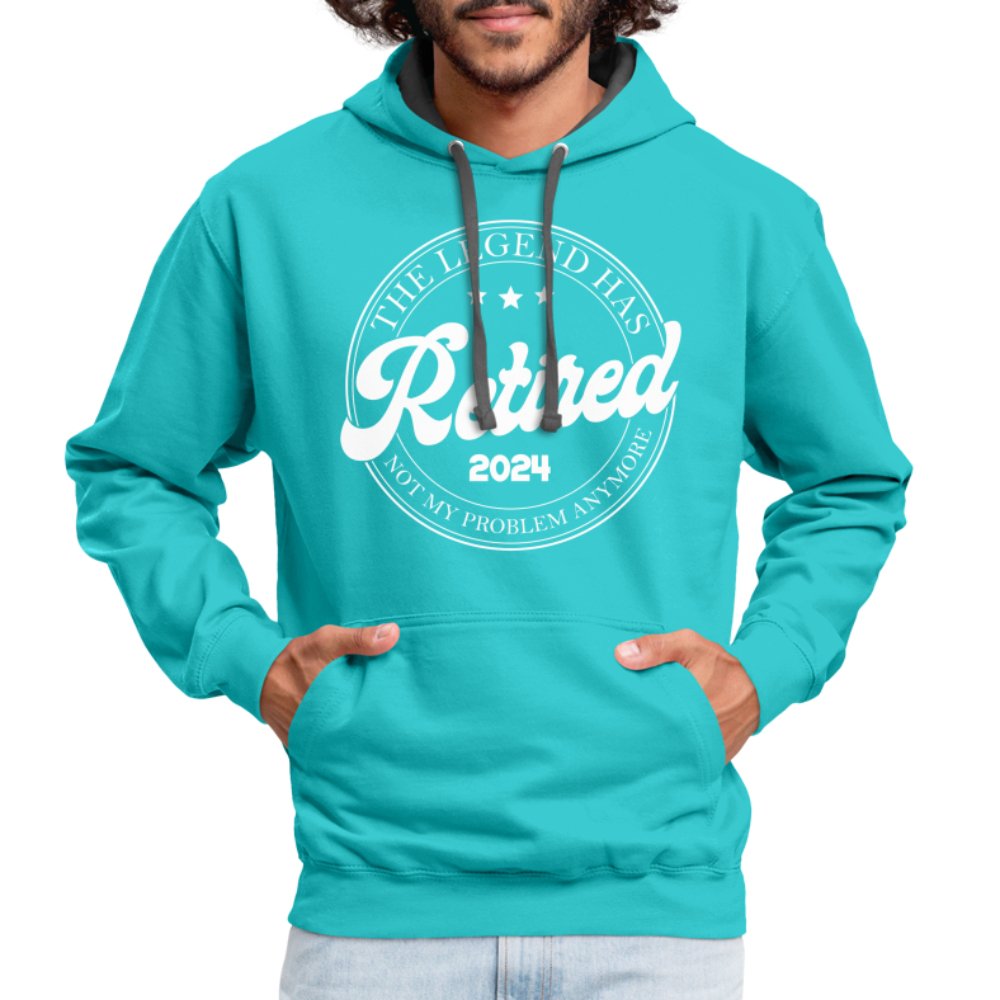 The Legend Has Retired Hoodie (2024) - scuba blue/asphalt