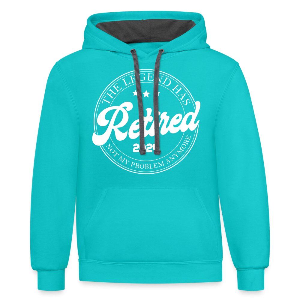 The Legend Has Retired Hoodie (2024) - scuba blue/asphalt