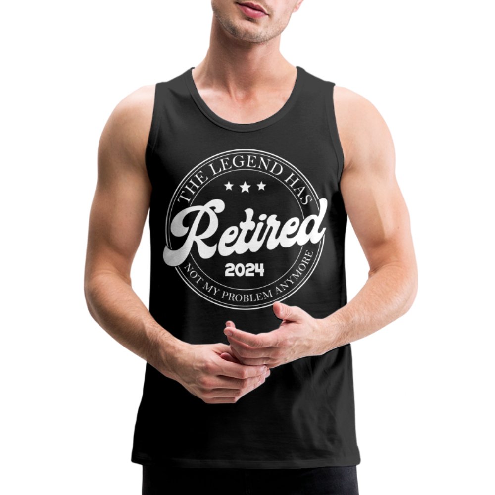 The Legend Has Retired Men’s Premium Tank Top (2024) - black