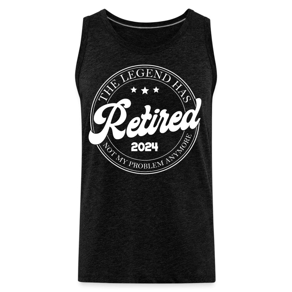 The Legend Has Retired Men’s Premium Tank Top (2024) - charcoal grey