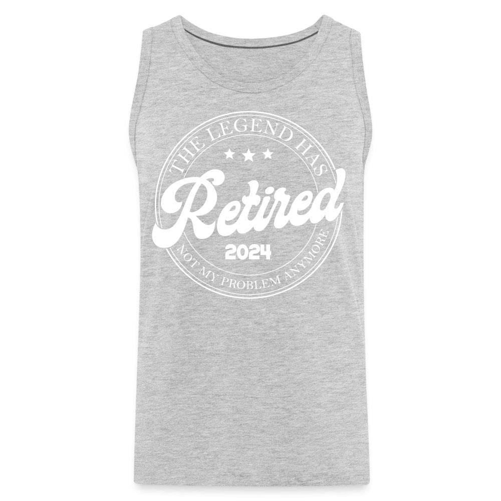 The Legend Has Retired Men’s Premium Tank Top (2024) - charcoal grey