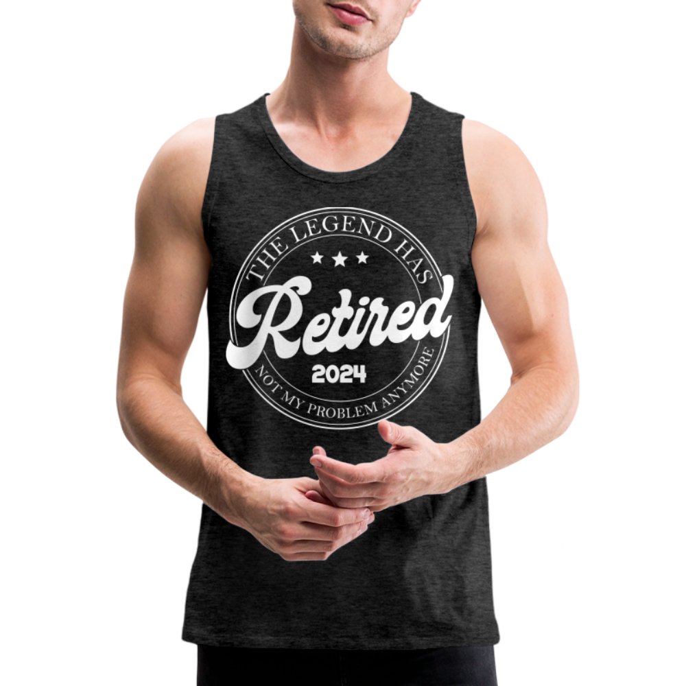 The Legend Has Retired Men’s Premium Tank Top (2024) - charcoal grey