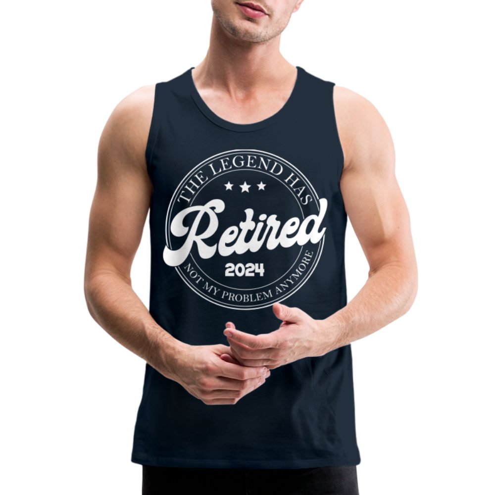 The Legend Has Retired Men’s Premium Tank Top (2024) - deep navy