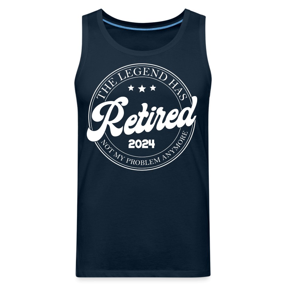 The Legend Has Retired Men’s Premium Tank Top (2024) - deep navy