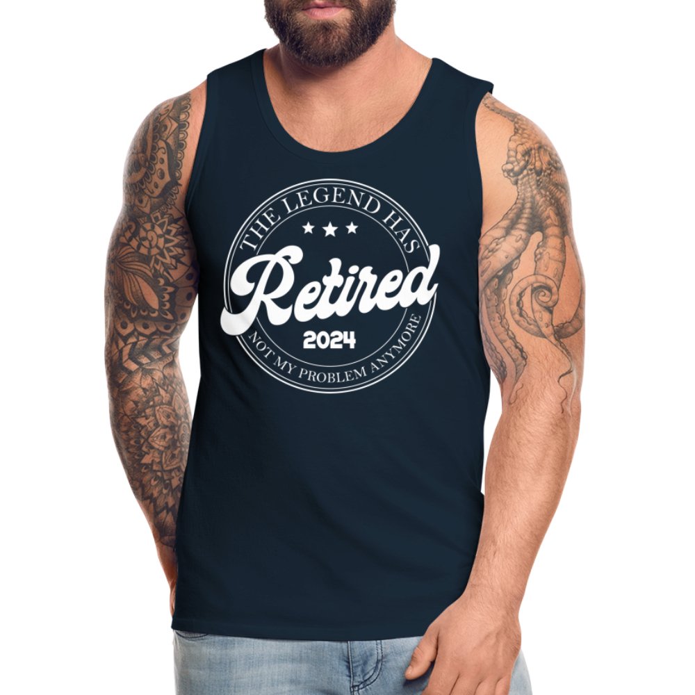 The Legend Has Retired Men’s Premium Tank Top (2024) - deep navy