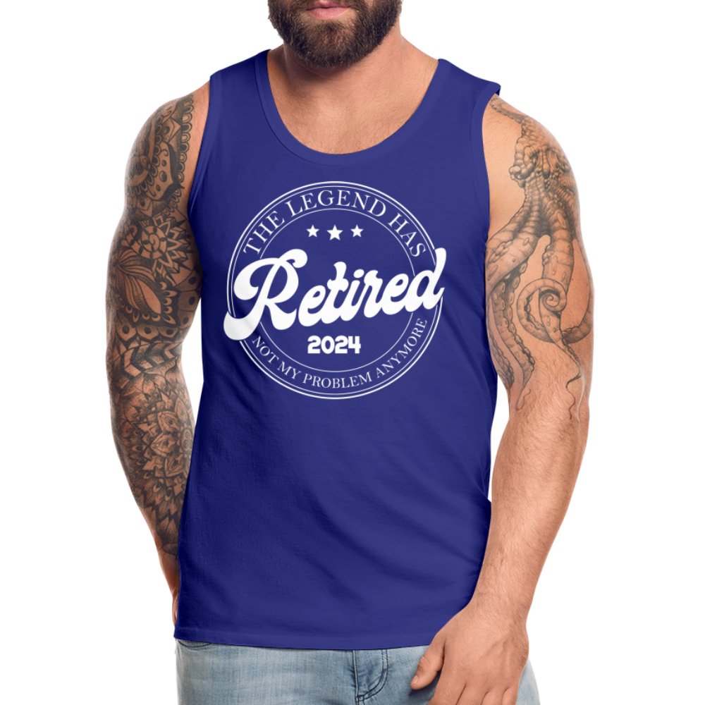 The Legend Has Retired Men’s Premium Tank Top (2024) - royal blue