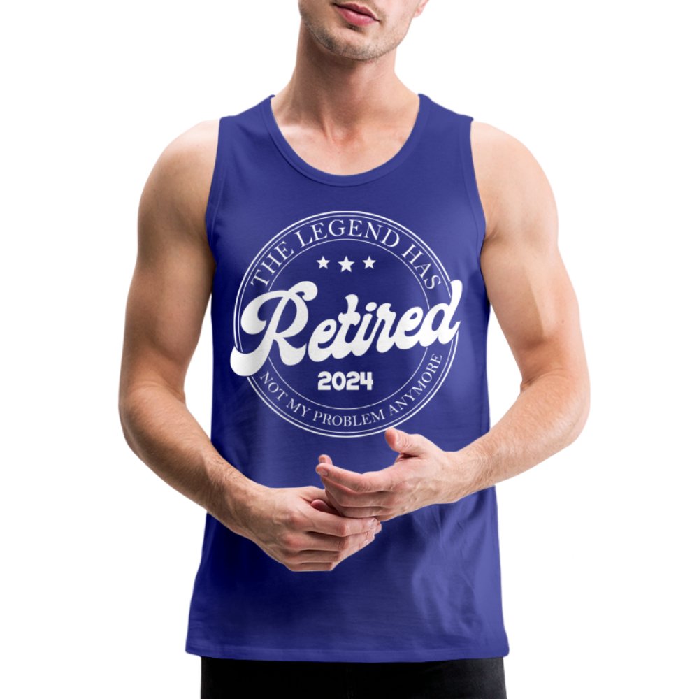 The Legend Has Retired Men’s Premium Tank Top (2024) - royal blue