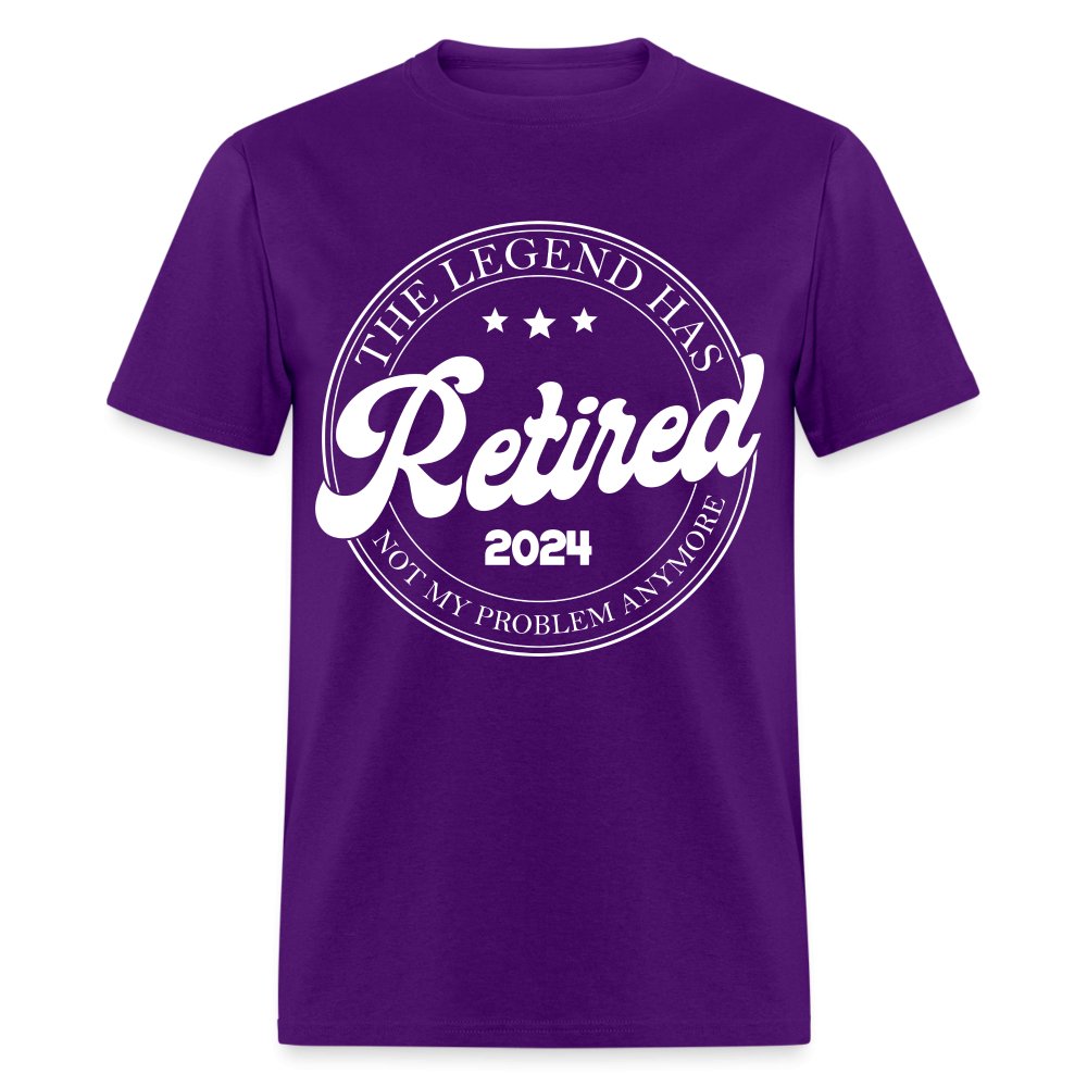 The Legend Has Retired T-Shirt (2024) - purple