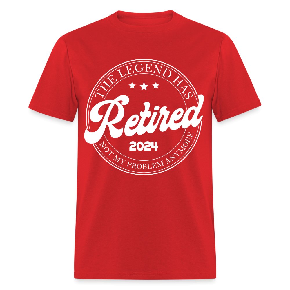 The Legend Has Retired T-Shirt (2024) - red