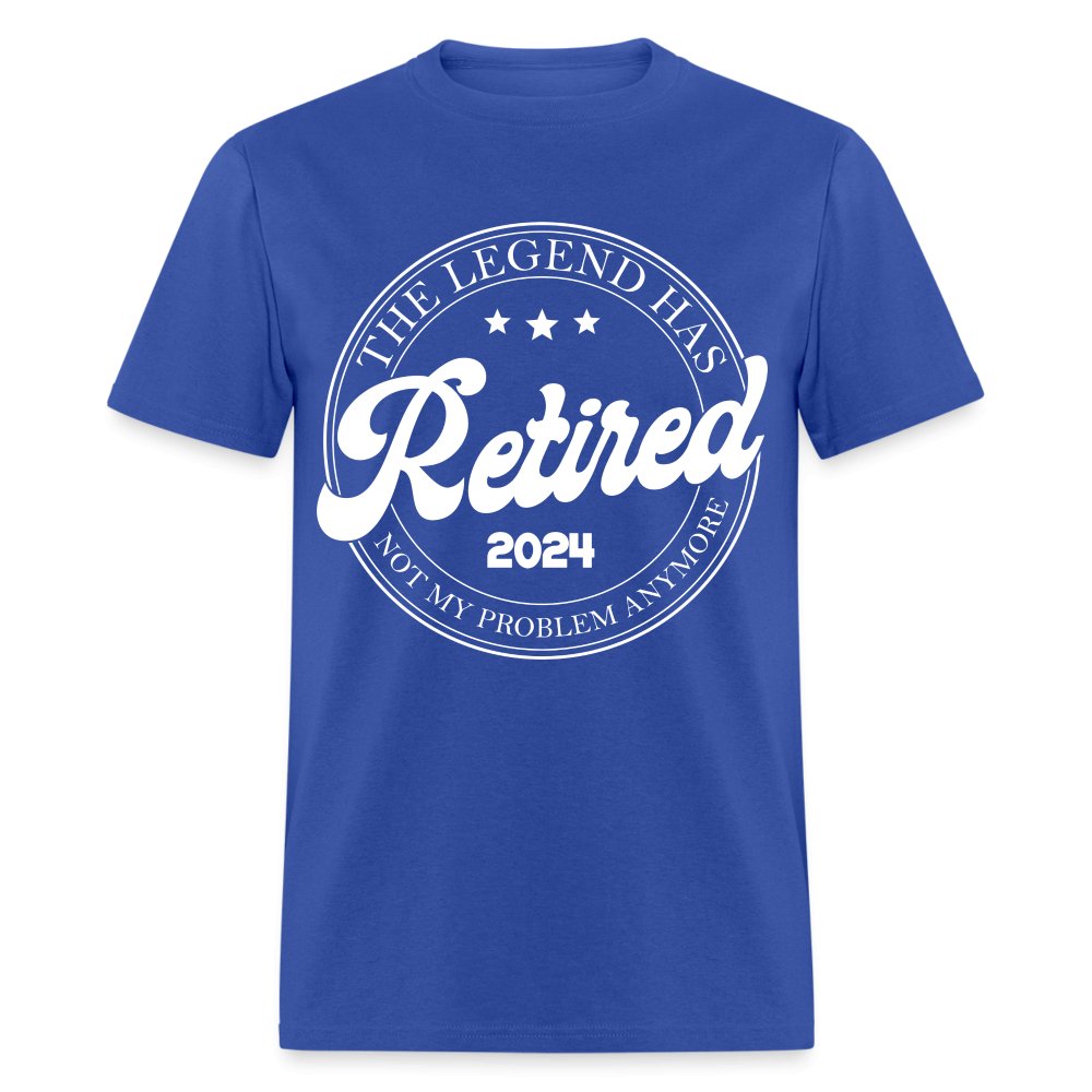 The Legend Has Retired T-Shirt (2024) - royal blue