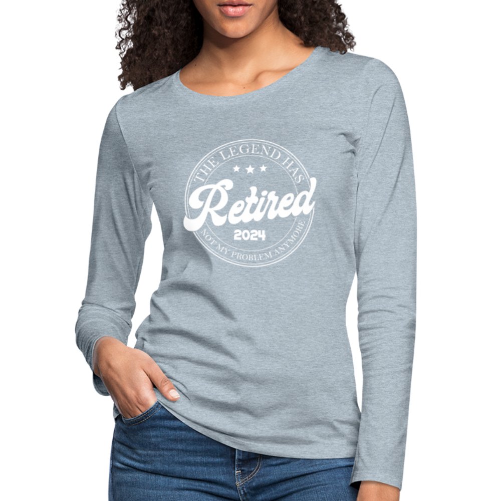 The Legend Has Retired Women's Premium Long Sleeve T-Shirt (2024) - deep navy