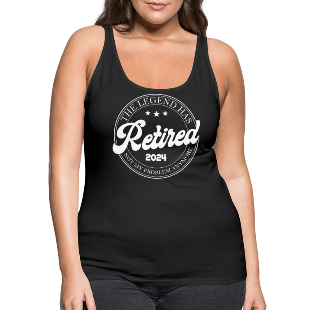 The Legend Has Retired Women’s Premium Tank Top (2024) - black