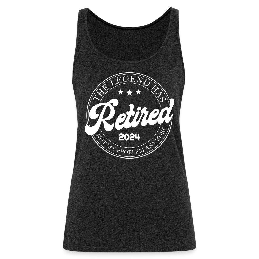 The Legend Has Retired Women’s Premium Tank Top (2024) - charcoal grey