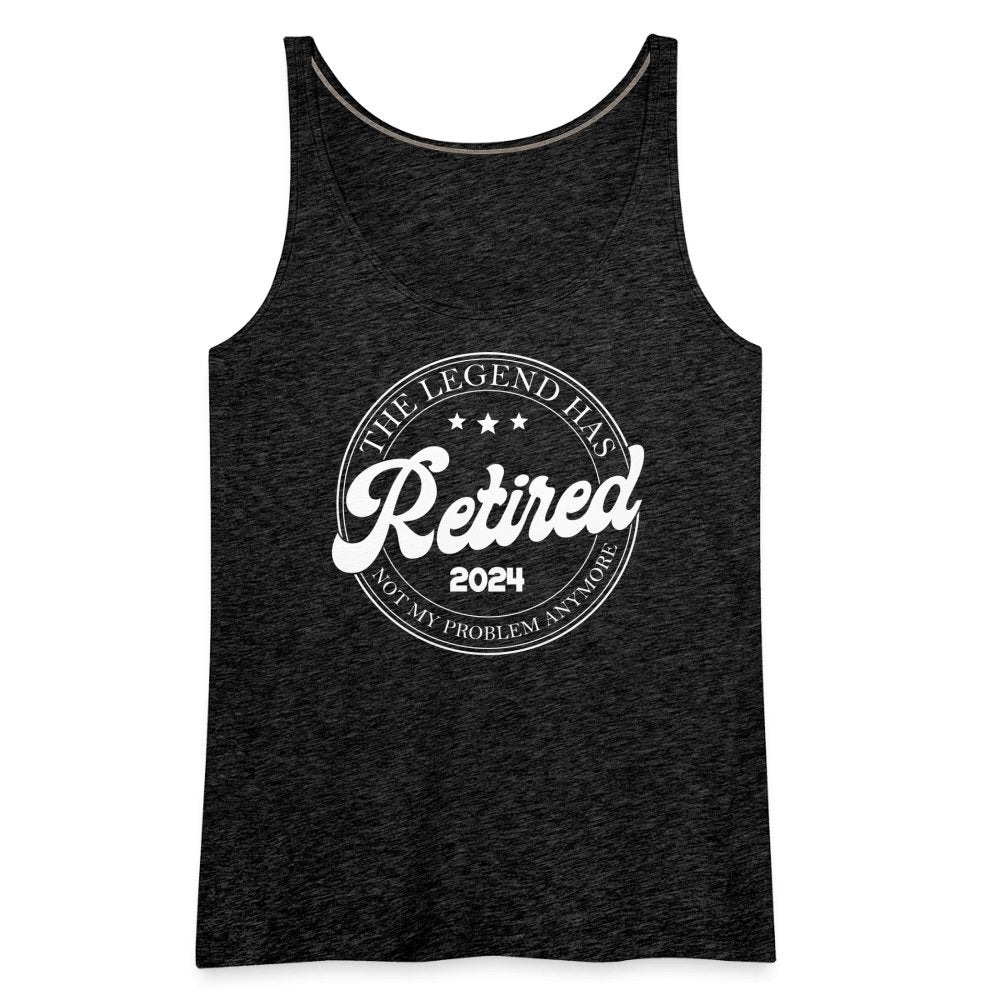 The Legend Has Retired Women’s Premium Tank Top (2024) - charcoal grey