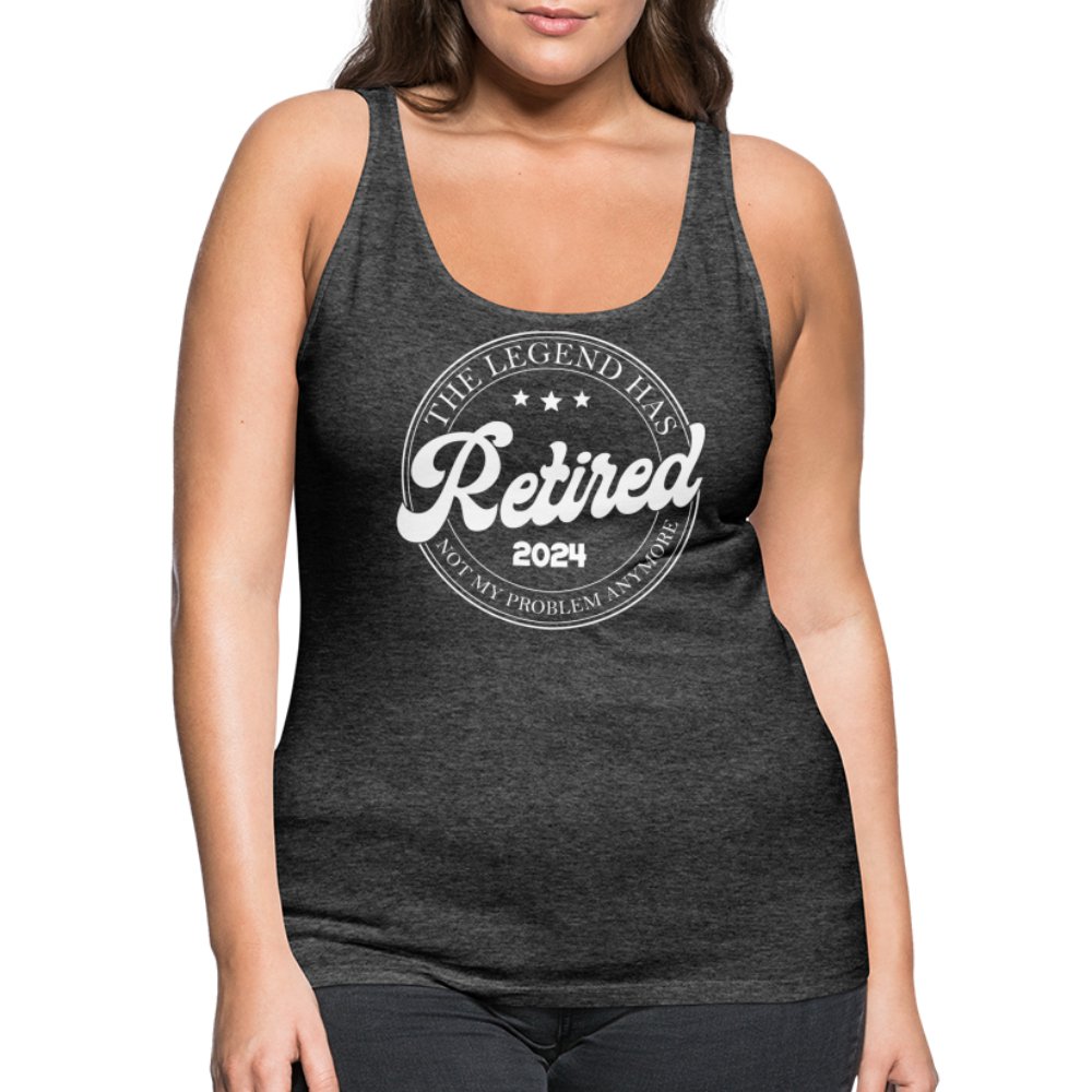 The Legend Has Retired Women’s Premium Tank Top (2024) - charcoal grey