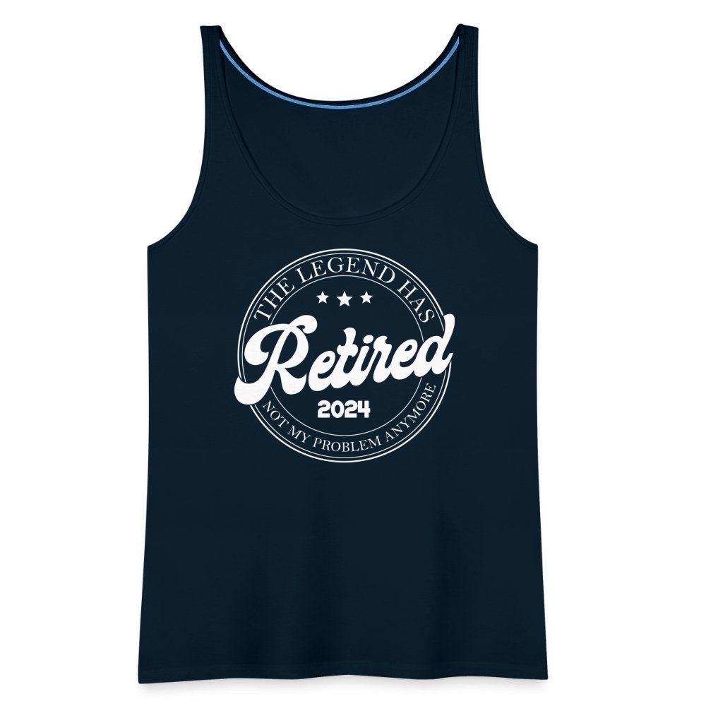 The Legend Has Retired Women’s Premium Tank Top (2024) - deep navy