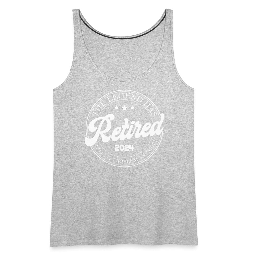 The Legend Has Retired Women’s Premium Tank Top (2024) - heather gray