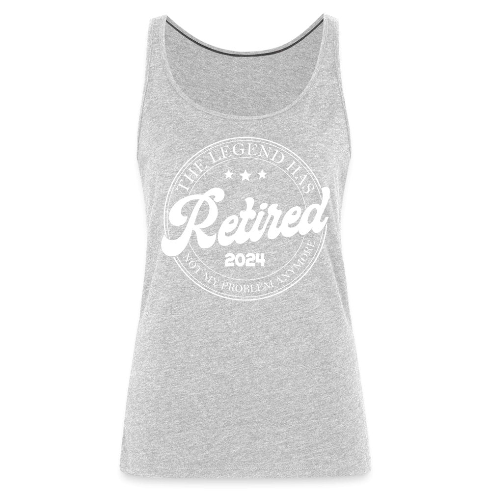 The Legend Has Retired Women’s Premium Tank Top (2024) - heather gray