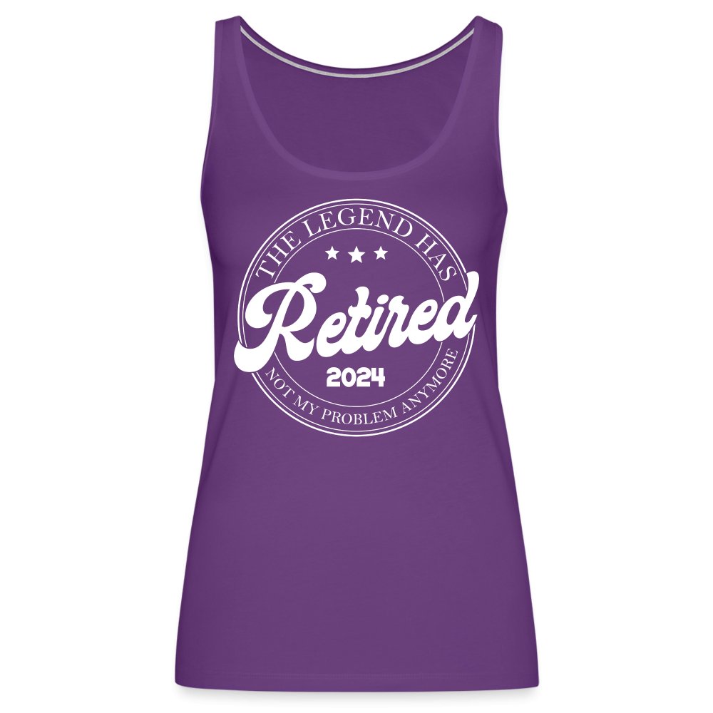 The Legend Has Retired Women’s Premium Tank Top (2024) - purple